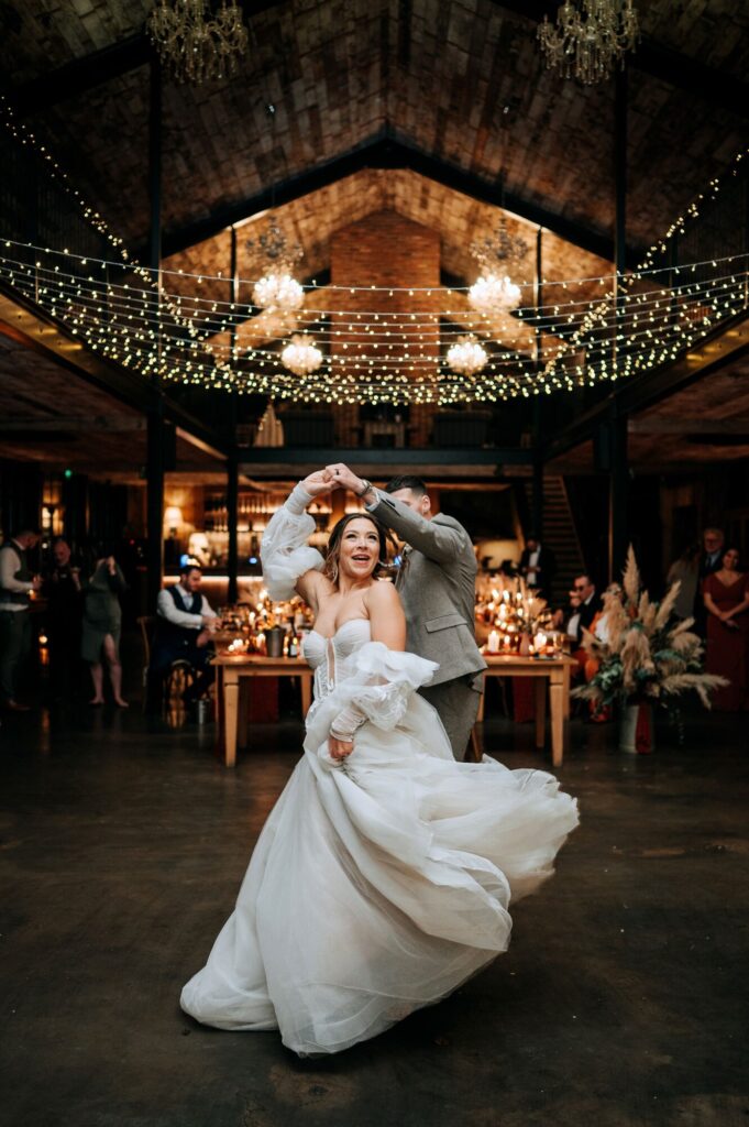 Sarah & Connor’s Breathtaking Hidden River Barn Winter Wedding