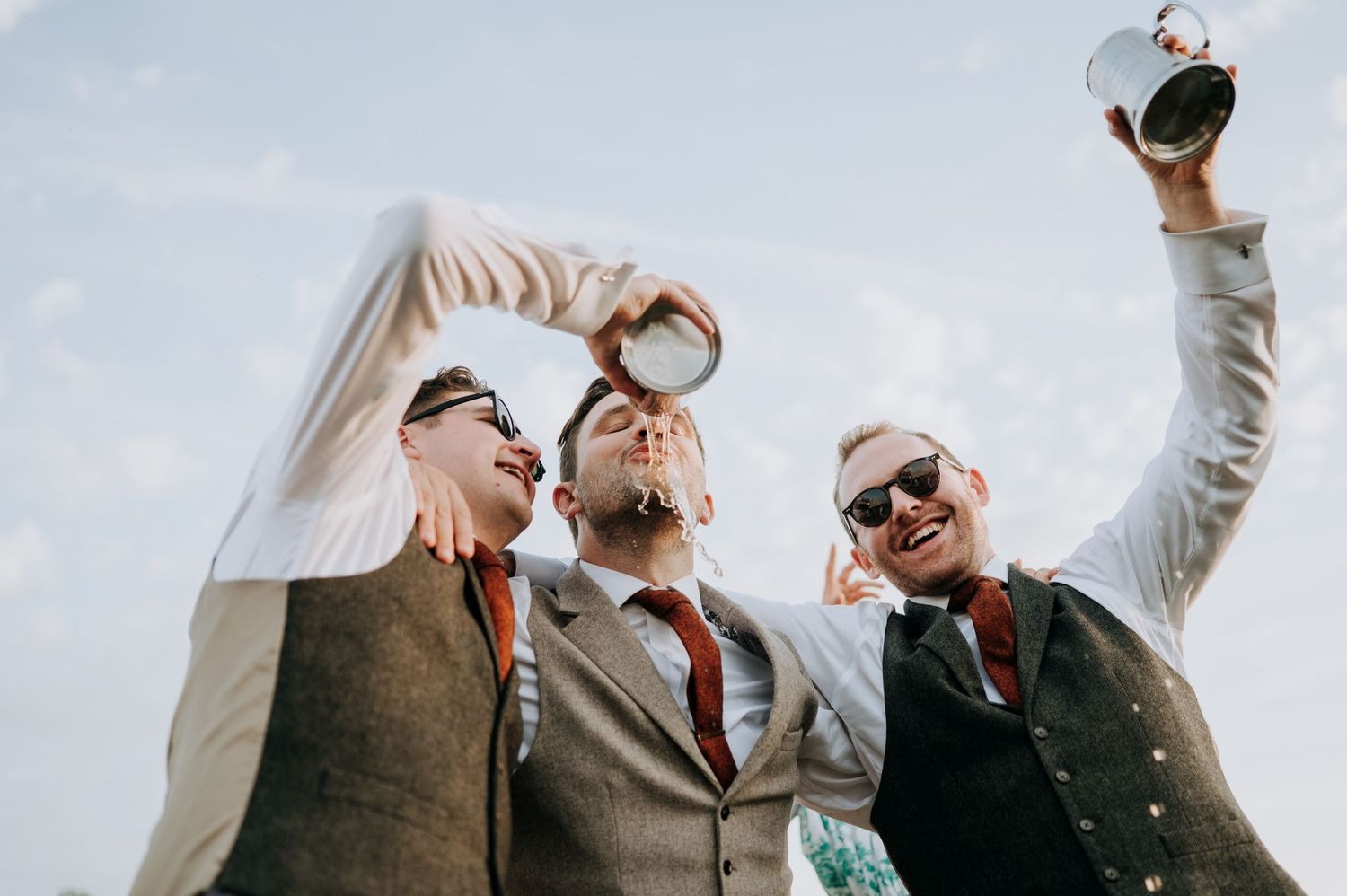 Guests taking selfie during Lincolnshire wedding reception