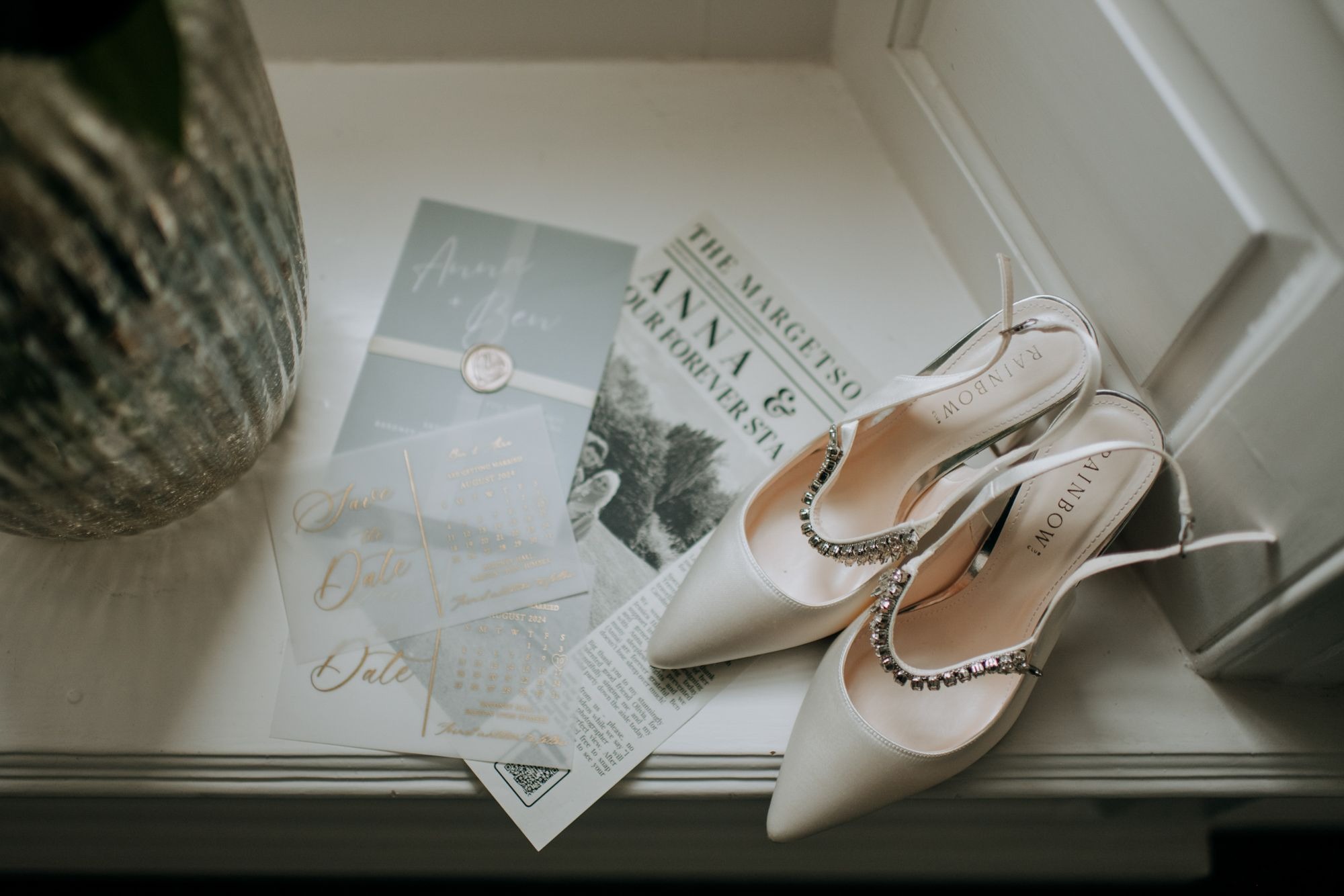 Bardney Hall Wedding Photo of Brides Shoes