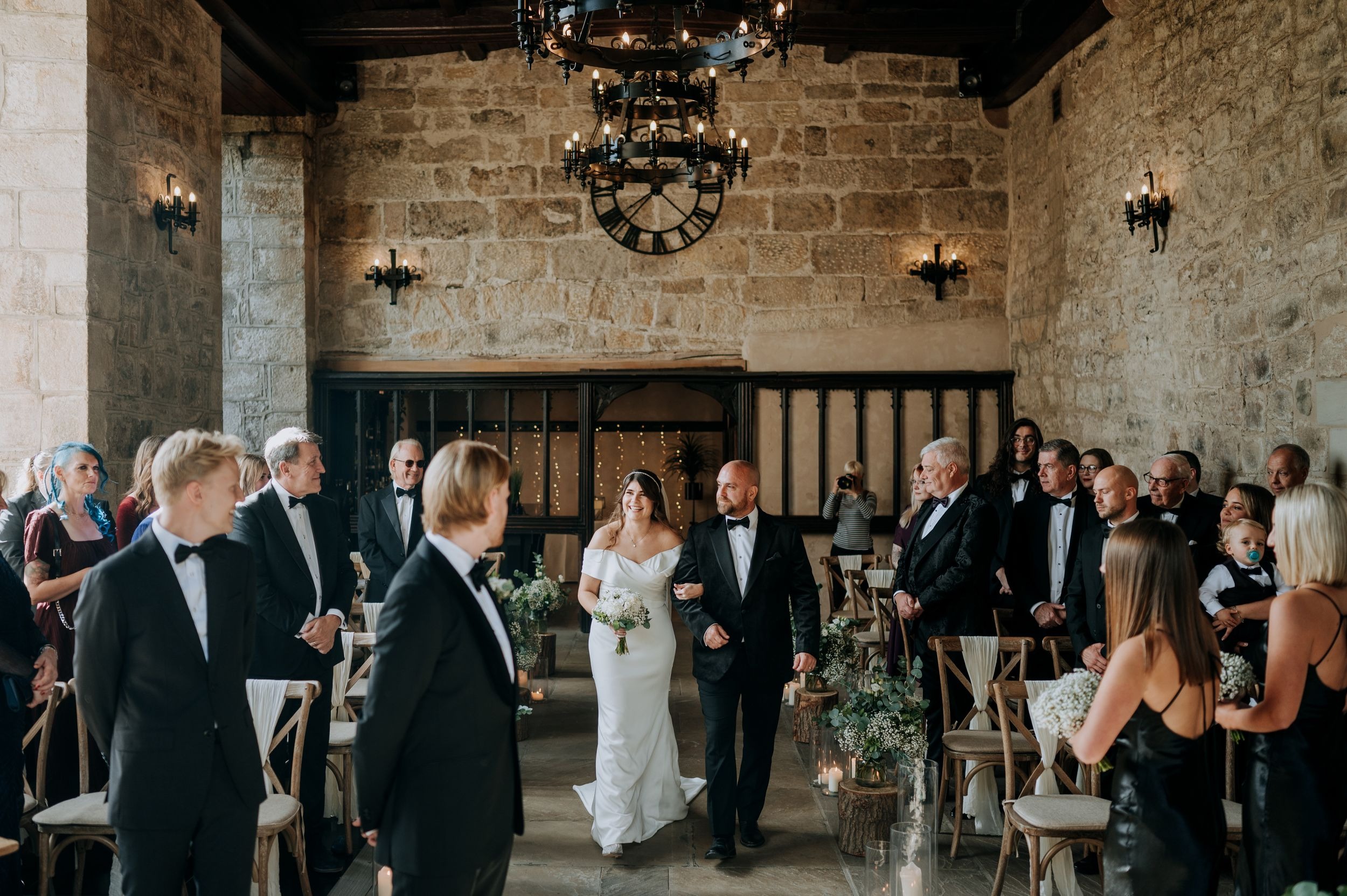 Wedding ceremony inside The Priests House wedding venue