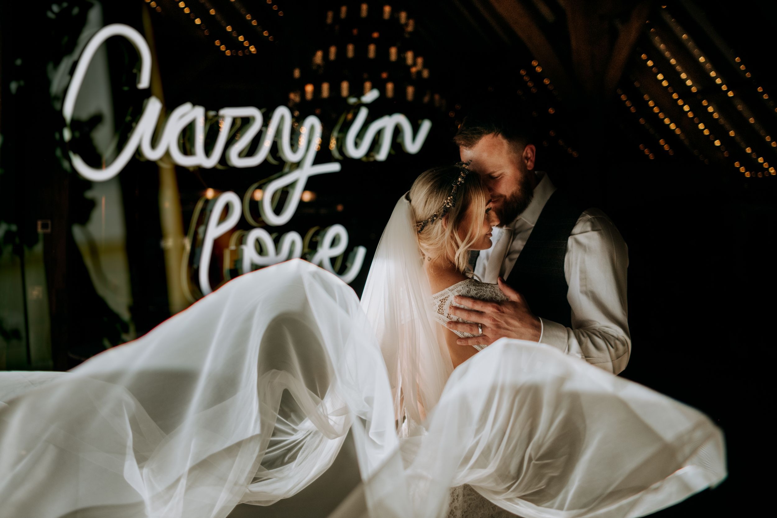 Crazy in Love Sign Tithe Barn