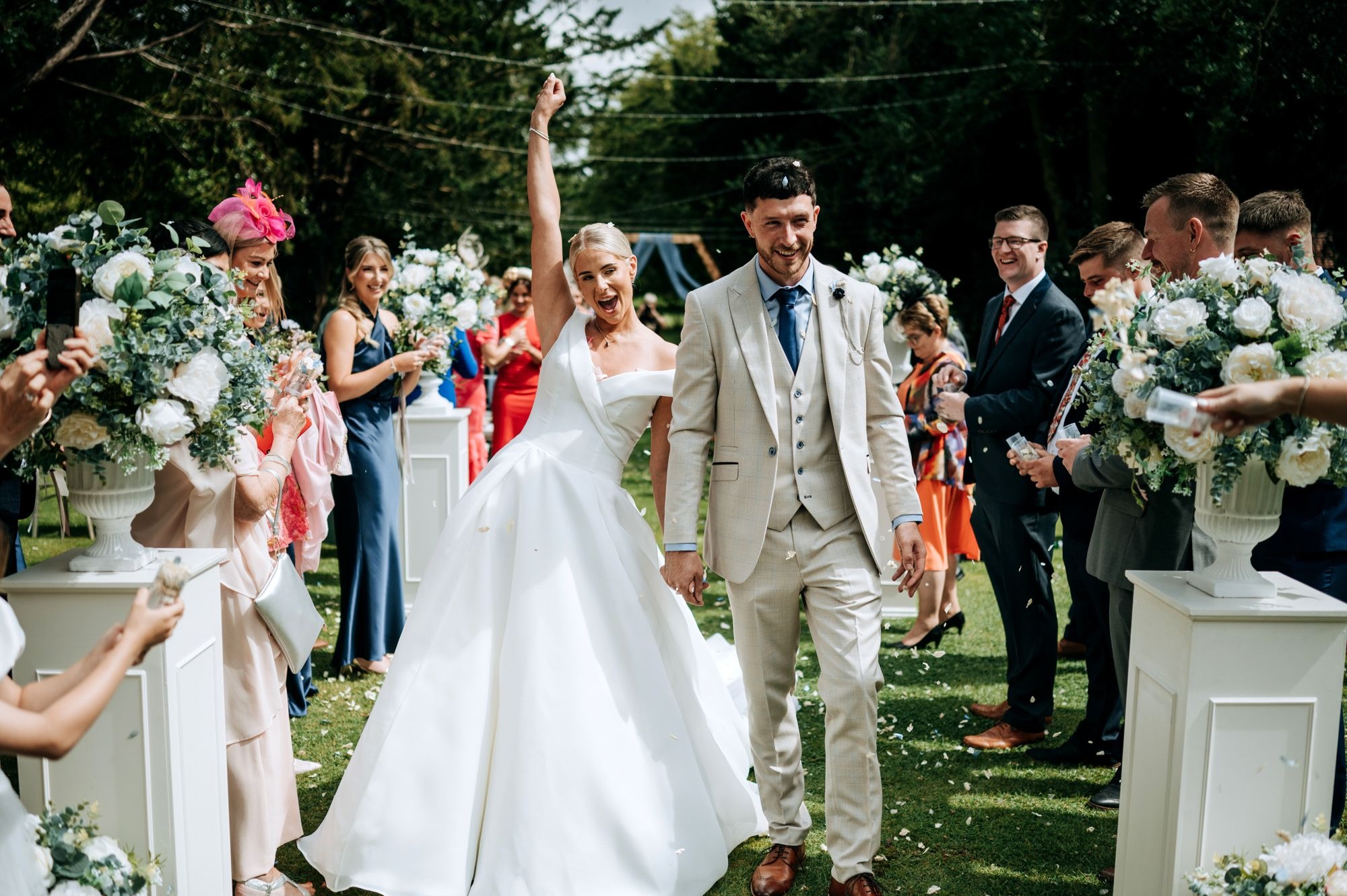 Bardney Hall Wedding Photo of Bride & Groom
