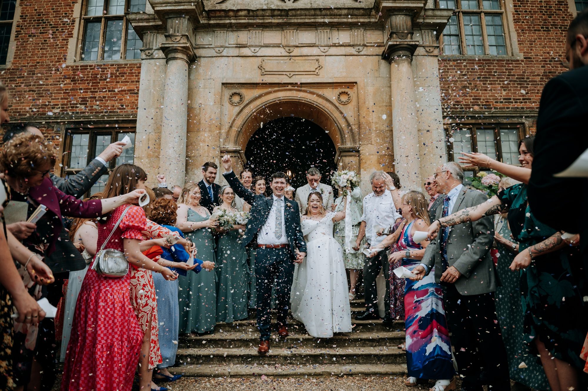 Doddington Hall Wedding Photograph of the happy couple