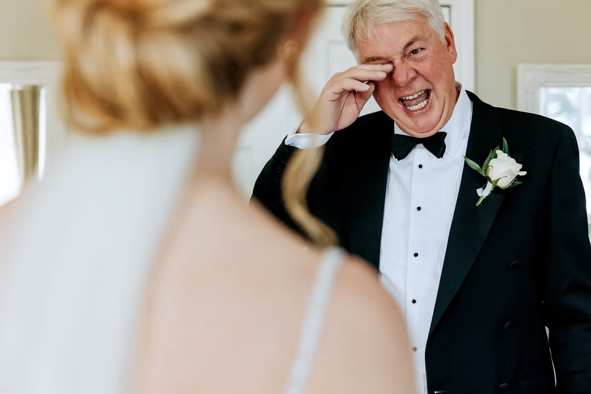 Father of the Bride Photograph at Middleton Lodge Wedding