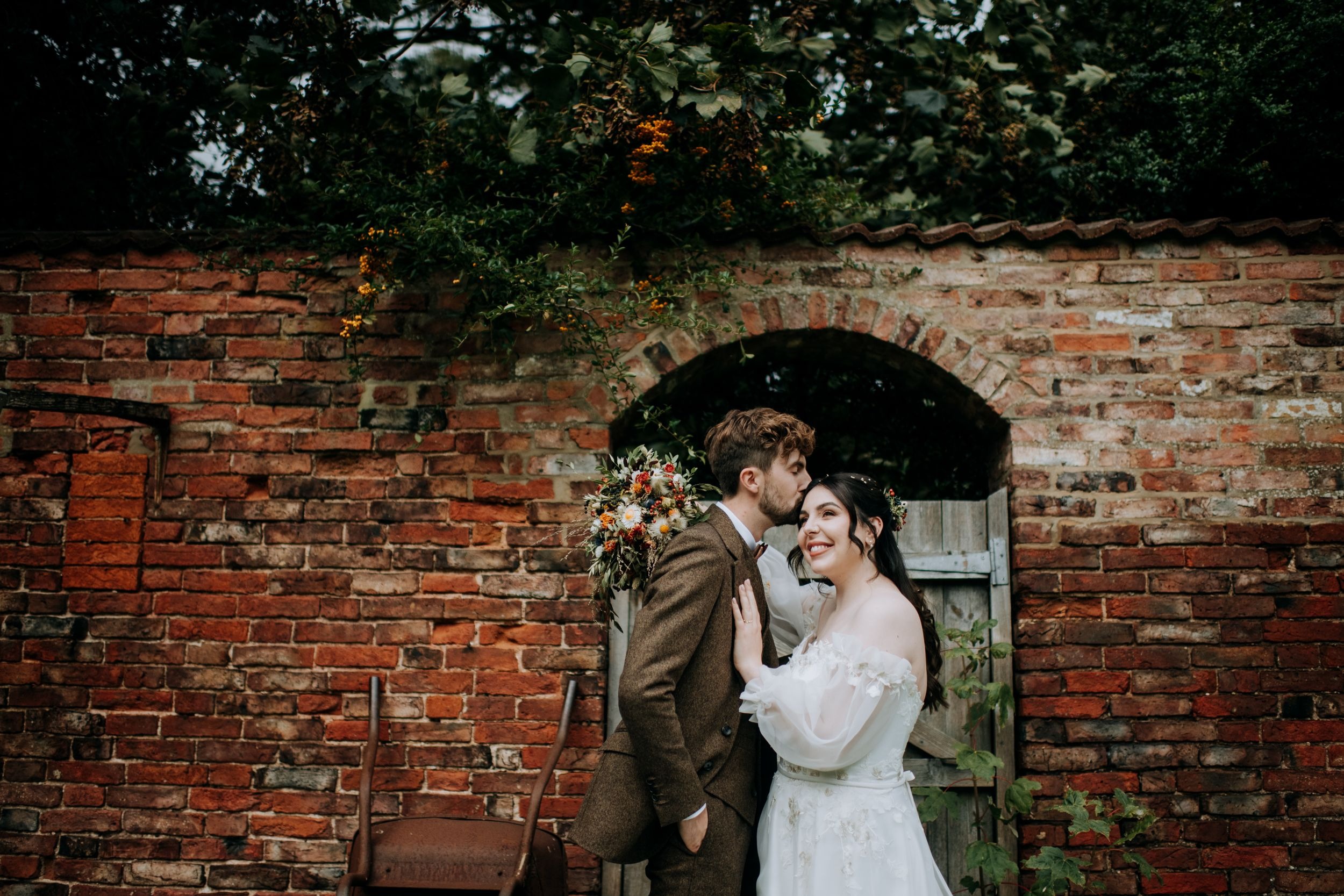 Bardney Hall Wedding Bride & Groom