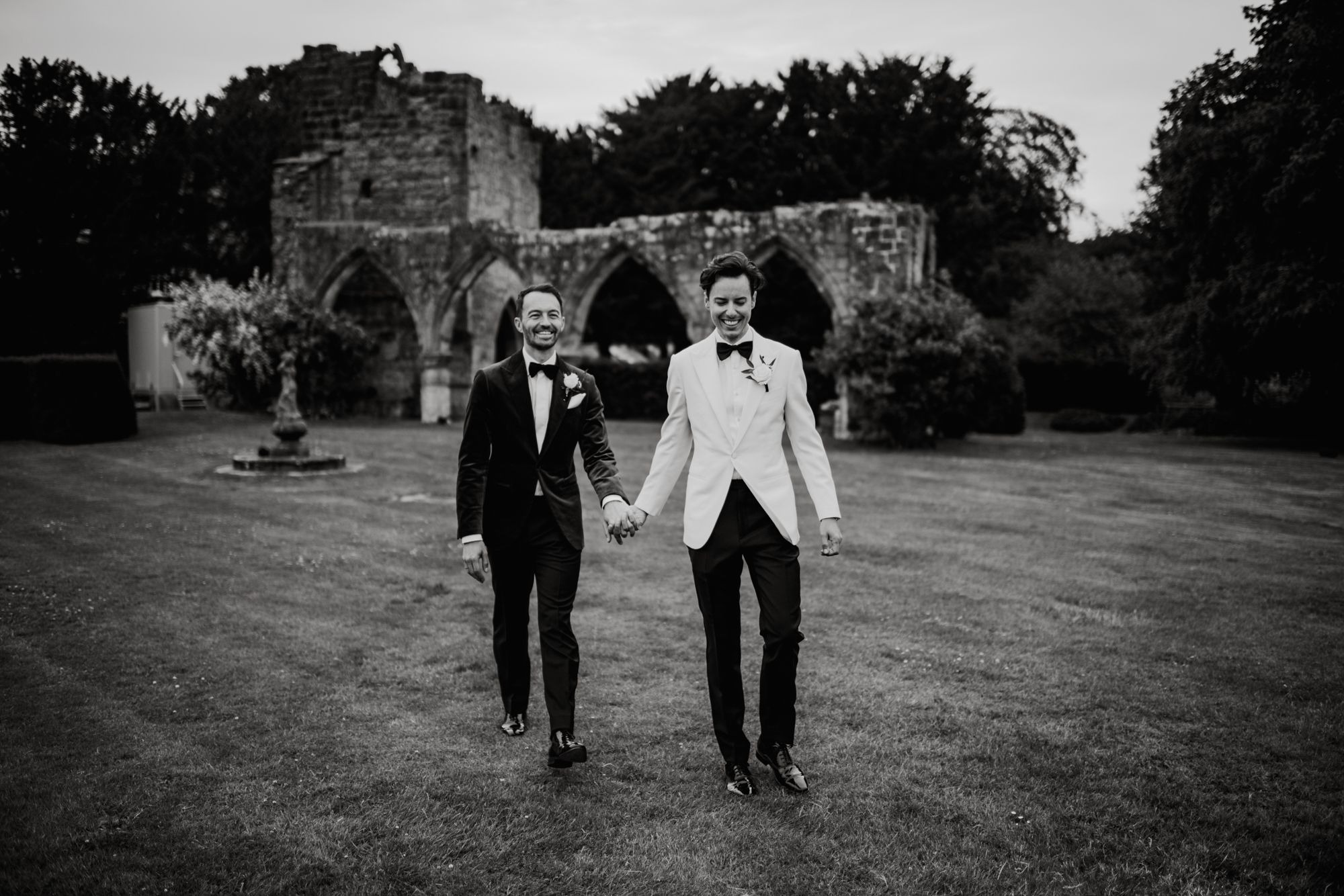 Birdsall House Wedding Photograph of Groom & Groom