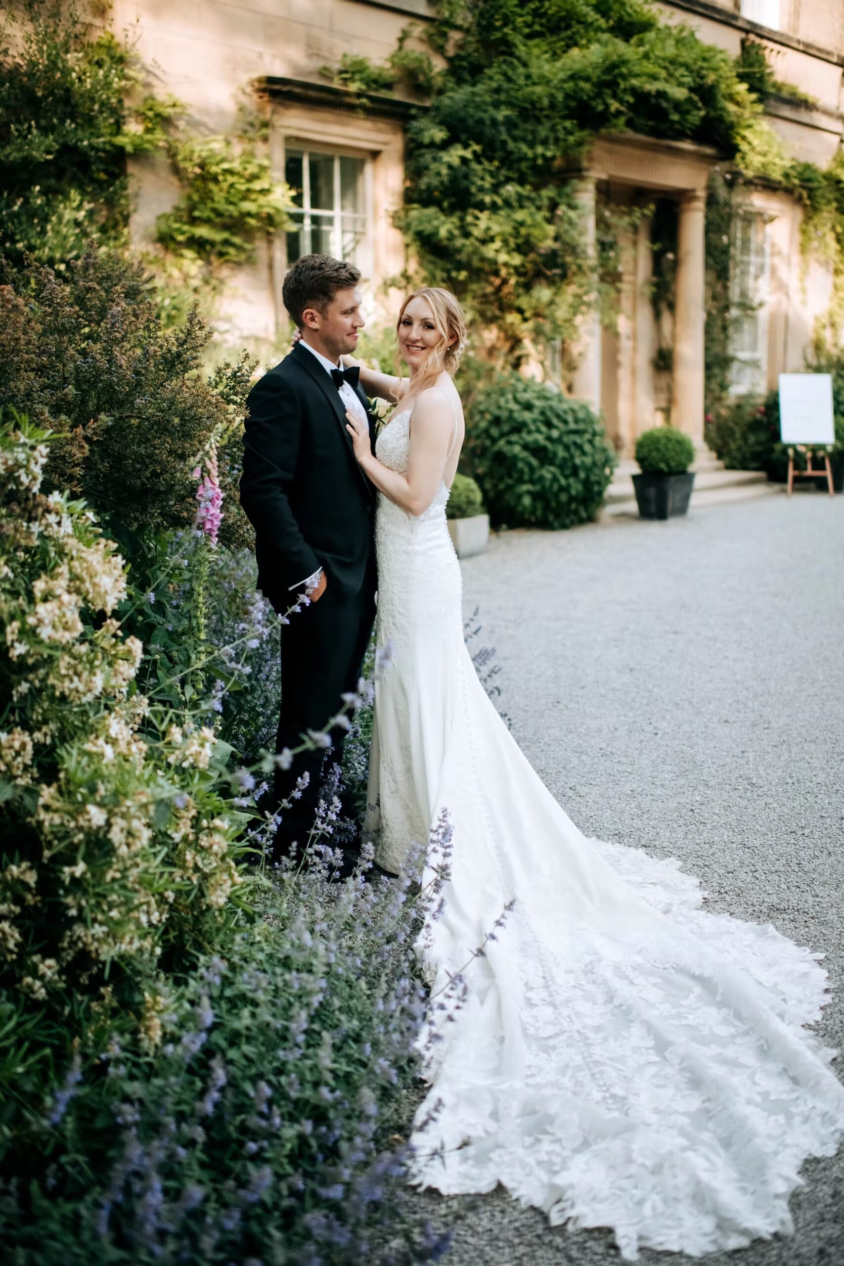 Embracing Bride & Groom Photography at Middleton Lodge Wedding