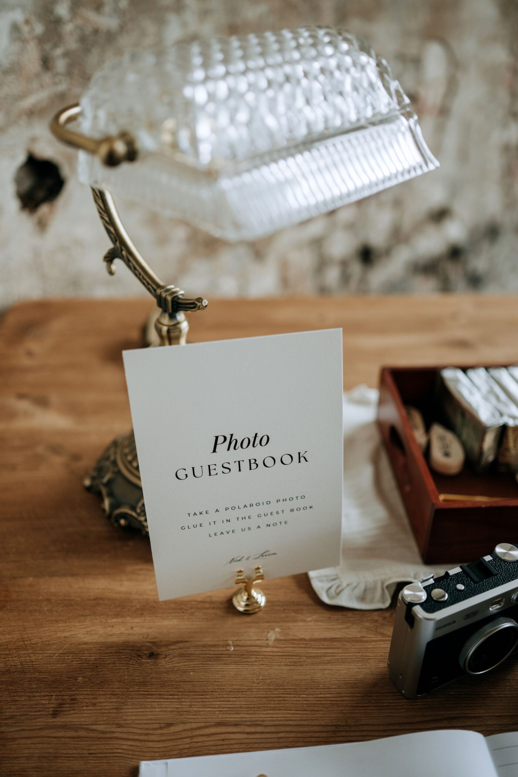 Wedding stationery details photographed at Wootton Hall