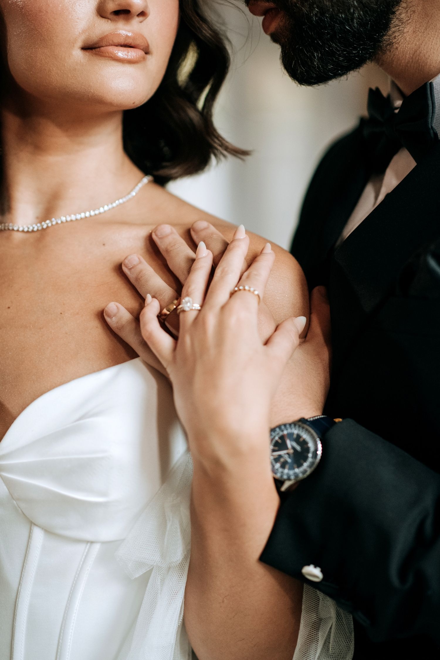 Elegant bridal portrait by Lincolnshire wedding photographer