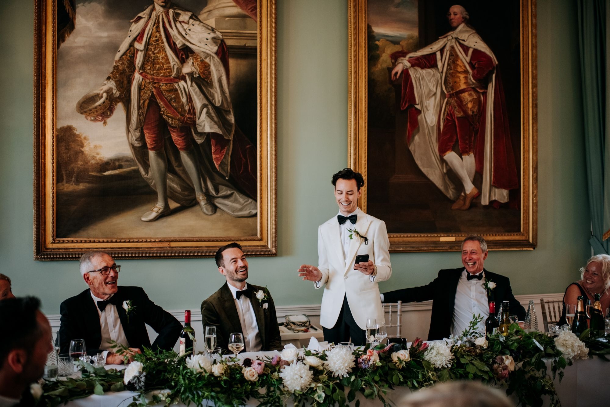 Birdsall House Wedding Photograph of the wedding speech