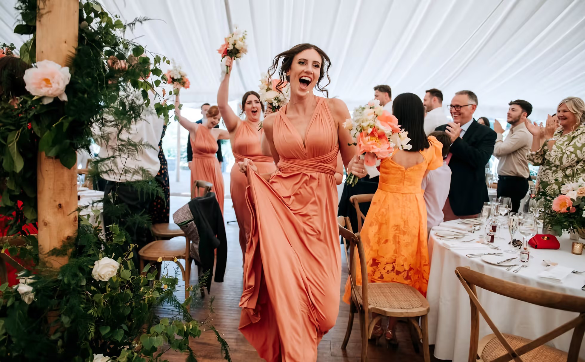 Bridesmaid Photography at a Middleton Lodge Wedding