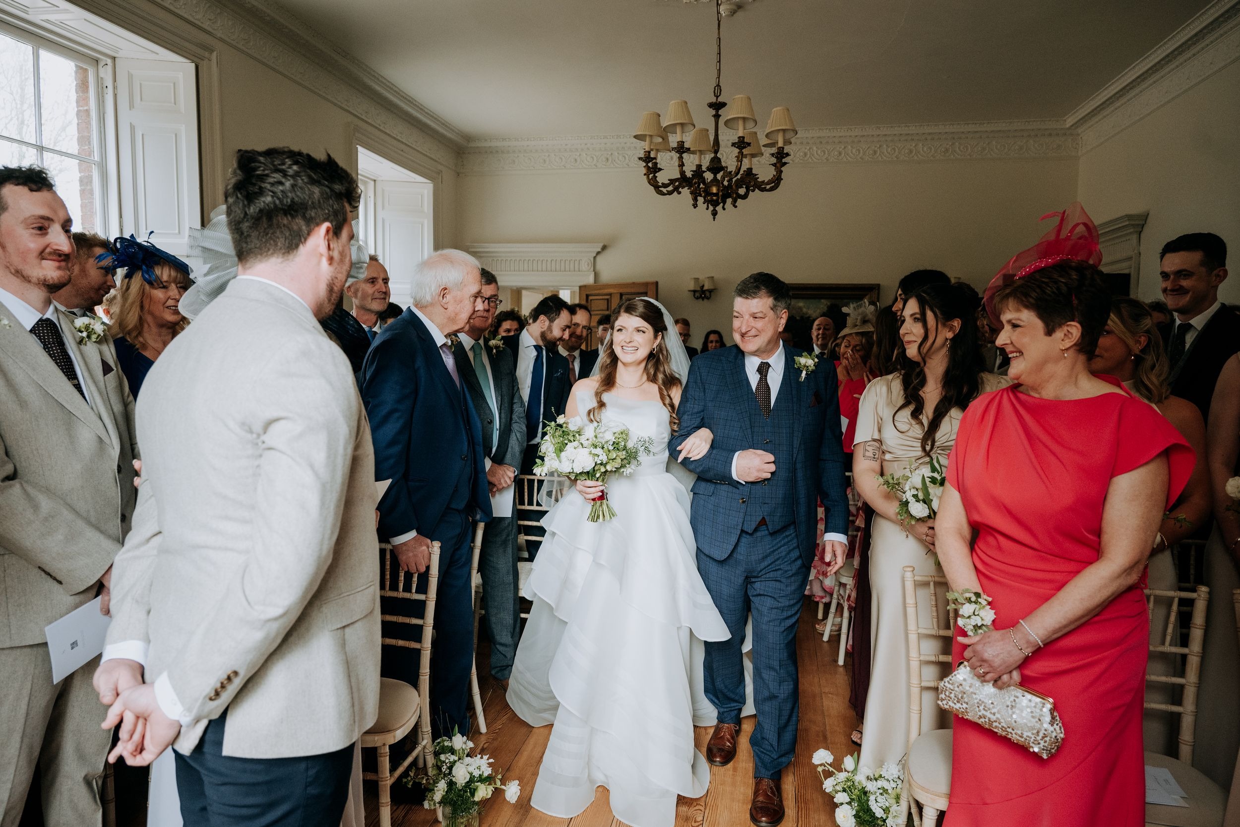 Wedding ceremony at Wootton Hall wedding venue