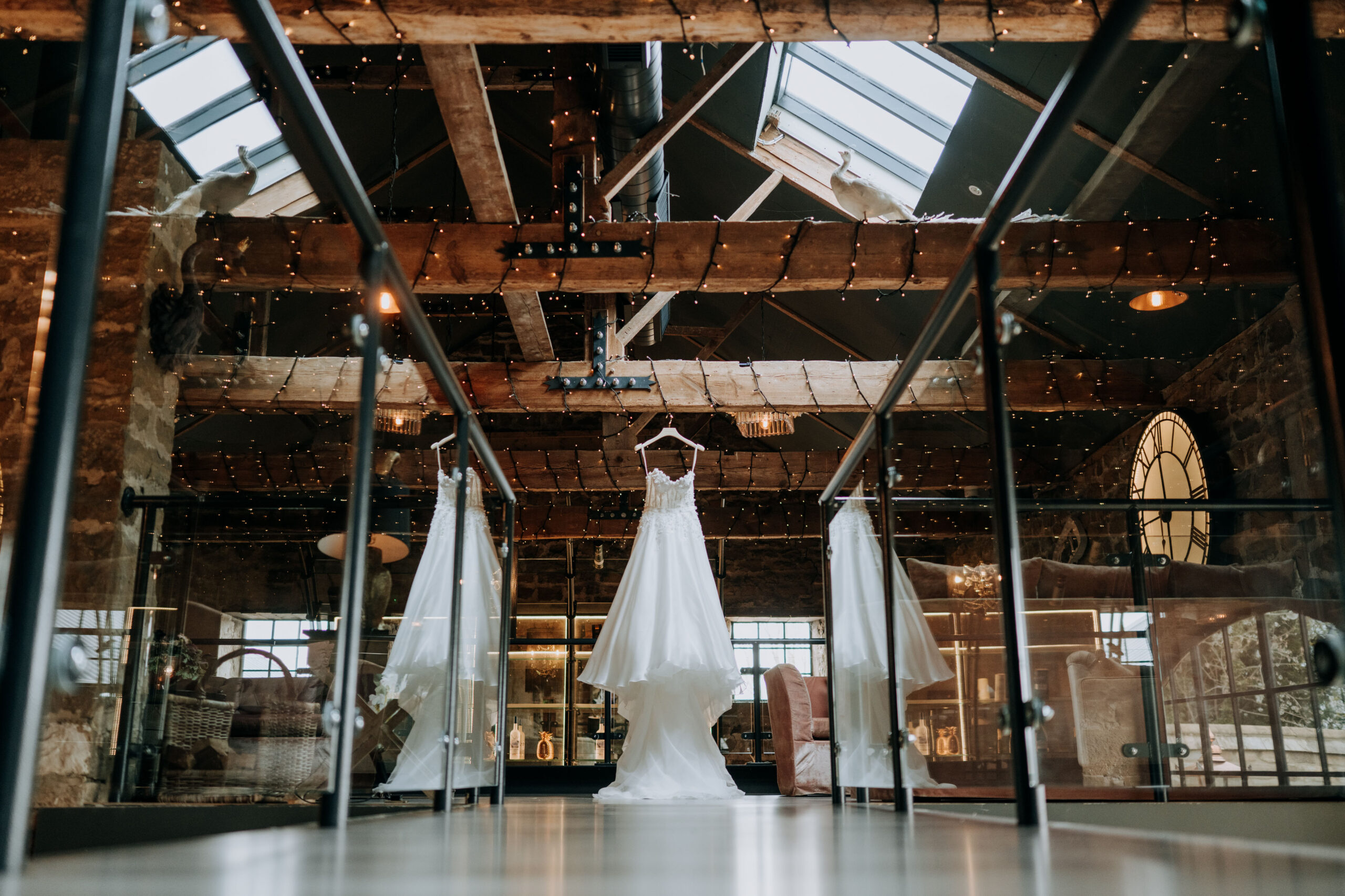 Ceremony space inside Wharfedale Grange wedding venue