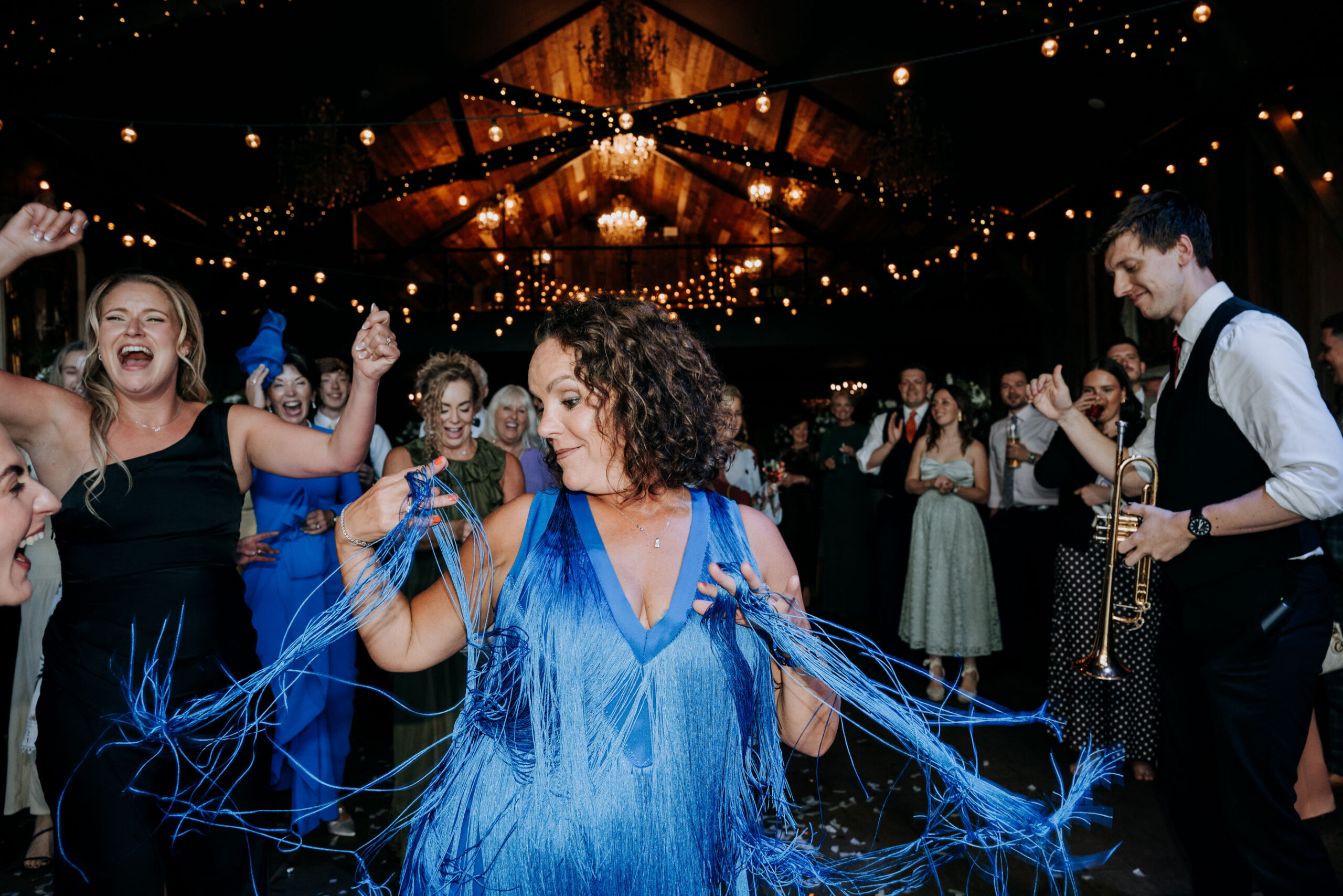 Guests dancing at Wharfedale Grange