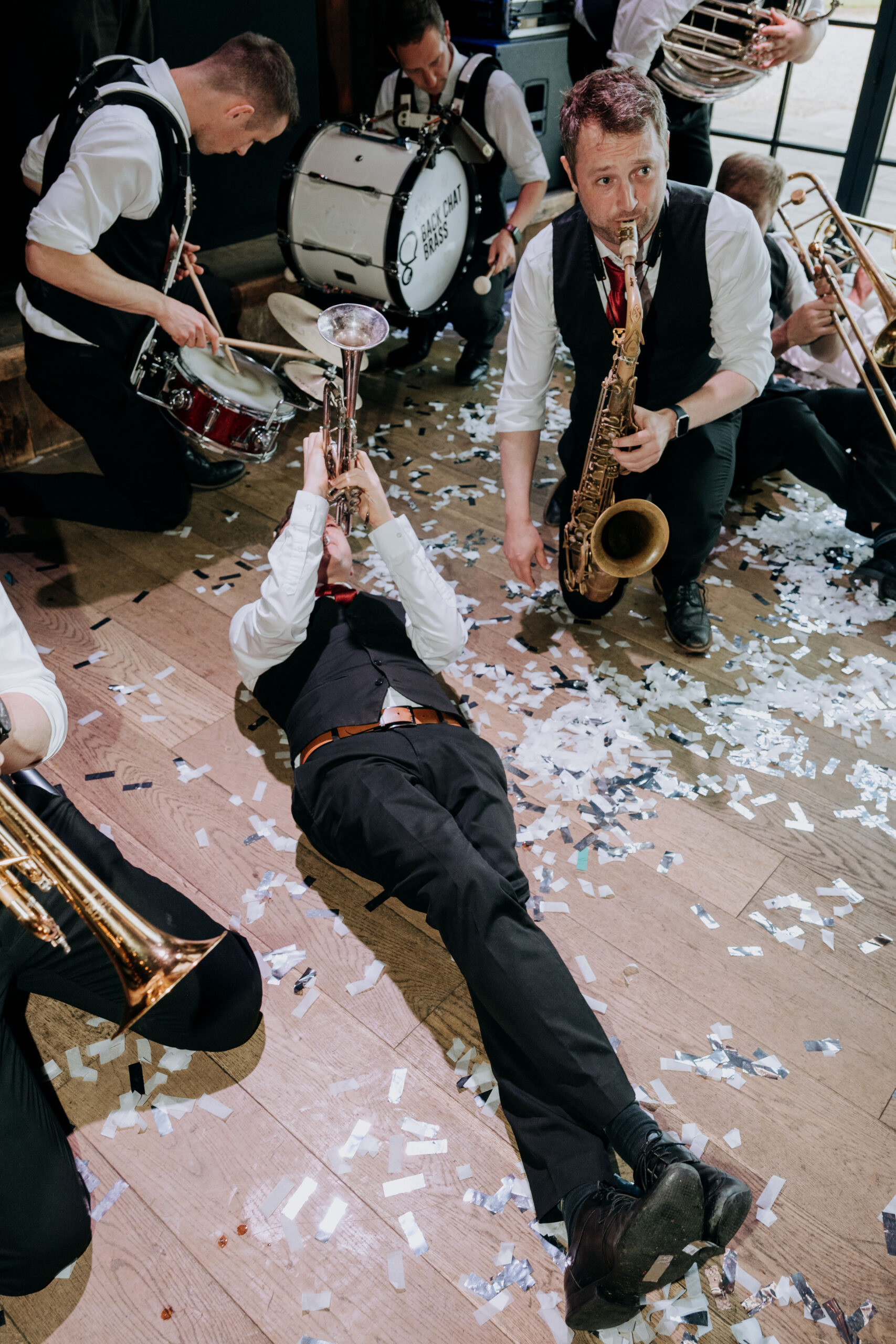 Dance floor celebration at Wharfedale Grange