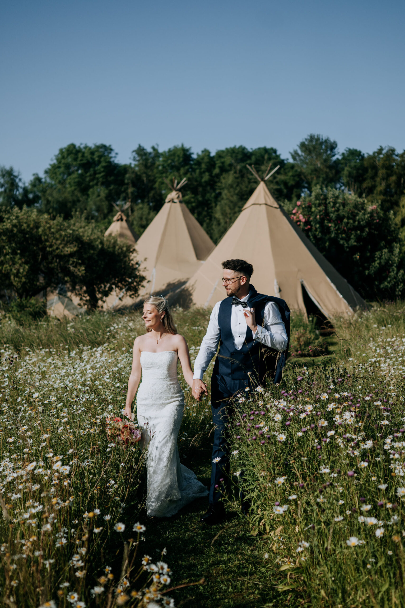 Emily & Joe's beautiful Scrivelsby Walled Garden Wedding